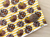 Printed Pebbled Faux Leather Pumpkins - Multiple Designs