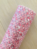 Printed Lux Mermaid Scale Chunky Glitter Fabric