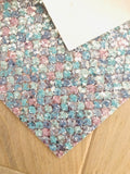 Printed Lux Mermaid Scale Chunky Glitter Fabric