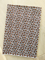 Printed Pebbled Faux Leather Faux Glitter Leopard