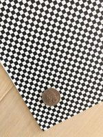 Custom Printed Faux Leather Checker Board