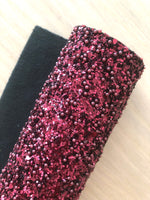 Chunky Glitter Fabric with Pearl Beads