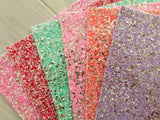 Lux Chunky Glitter Fabric Sheet