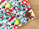 Printed Pebbled Faux Leather Monsters - Multiple Designs