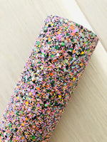 Lux Glow in the Dark Chunky Glitter Fabric