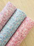 Printed Lux Mermaid Scale Chunky Glitter Fabric