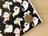 Printed Pebbled Faux Leather Ghosts - Multiple Designs