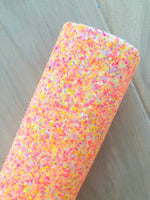 Chunky Glitter with Mixed Orange, Yellow, Pink and Purple