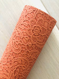 Embossed Lace Fabric Sheet - Fleece Backing