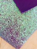 Iridescent Purple Chunky Glitter Fabric