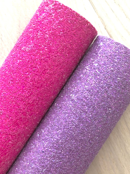 Pink and Purple Glitter Fabric