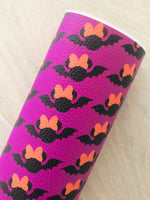 Printed Pebbled Faux Leather Halloween Design