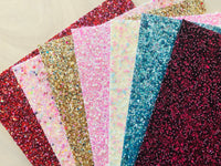 Chunky Glitter Fabric with Pearl Beads