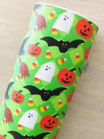 Printed Pebbled Faux Leather Ghosts - Multiple Designs