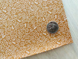 Custom Printed Smooth Faux Leather Hand Drawn Florals