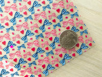 Custom Printed Jelly Sheet - Red and Blue Bows