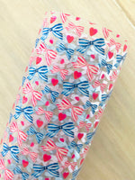 Custom Printed Jelly Sheet - Red and Blue Bows