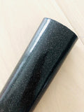 Patent Glitter Black Faux Leather