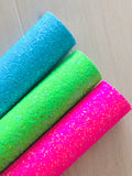 LUX Neon Color Chunky Glitter - Felt Backing