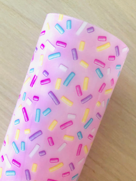 Custom Printed Jelly Sheet - Pink Ice Cream Sprinkles