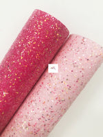 Flowerfields, Premium Chunky Glitter Fabric