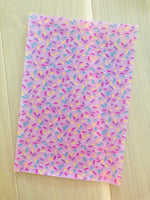 Custom Printed Jelly Sheet - Pink Ice Cream Sprinkles