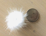 Mini Pom Pom, White Pom Pom, Set of 5