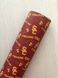 Printed Faux Leather College Sports Team USC