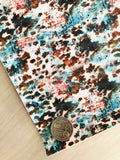 Printed Pebbled Faux Leather Cow Hind