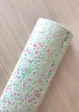 Lux Iridescent Chunky Glitter Fabric Sheet