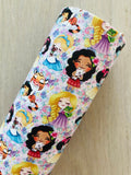 Custom Printed Smooth Faux Leather Princesses