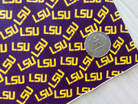 Printed Smooth Faux Leather LSU