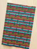 Custom Printed Smooth Leather Leopard, Serape and Cactus