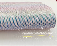 Metallic Textured Iridescent Palm Leave