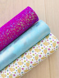 Lux Fuchsia Chunky Glitter Fabric Sheet