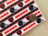 Printed Faux Leather Chicago Bears