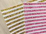 Printed Chunky Glitter Color Strips