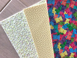 Lux Yellow Chunky Glitter Fabric Sheet