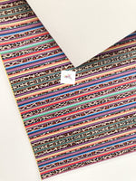 Printed Faux Leather Leopard and Serape Strips