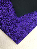 Lux Purple Chunky Glitter Fabric Sheet - Soft Felt Backing