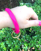 Silicone Bracelet Key Chain