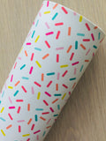 Custom Printed Smooth Leather Ice Cream Sprinkles - Felt Backing