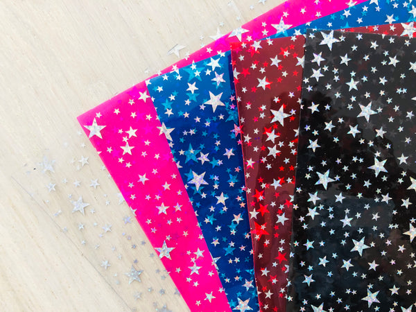 Iridescent Star Jelly Sheet