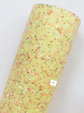 Flowerfields, Premium Chunky Glitter Fabric