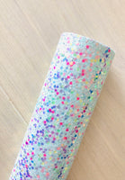 Lux Iridescent Chunky Glitter Fabric Sheet