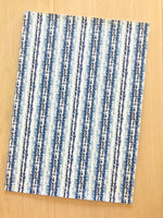 Custom Printed Smooth Leather Blue Tie Dye Strips