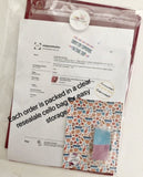 Off White Chunky Glitter Fabric Sheet - White Canvas Backing