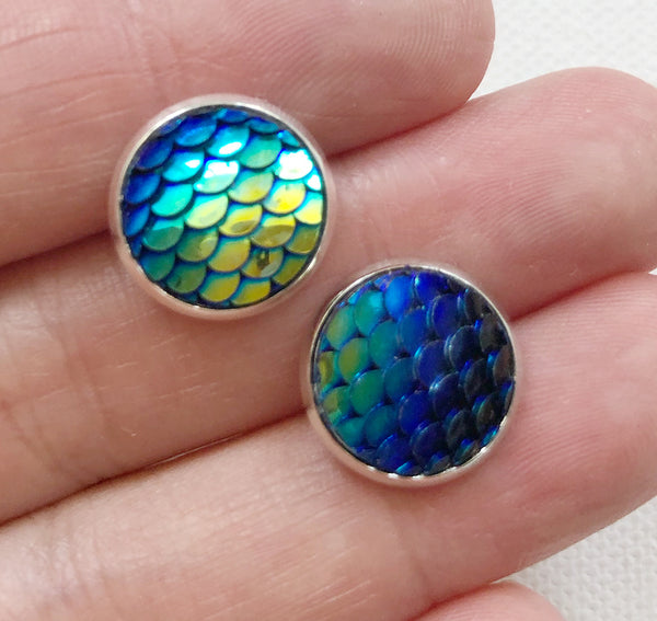 Mermaid Scale Cabochon Doom (10pcs 12mm)