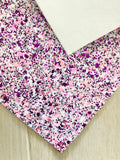 Lux Purple Chunky Glitter Fabric Sheet