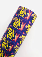 Custom Printed Pebbled Faux Leather Takis